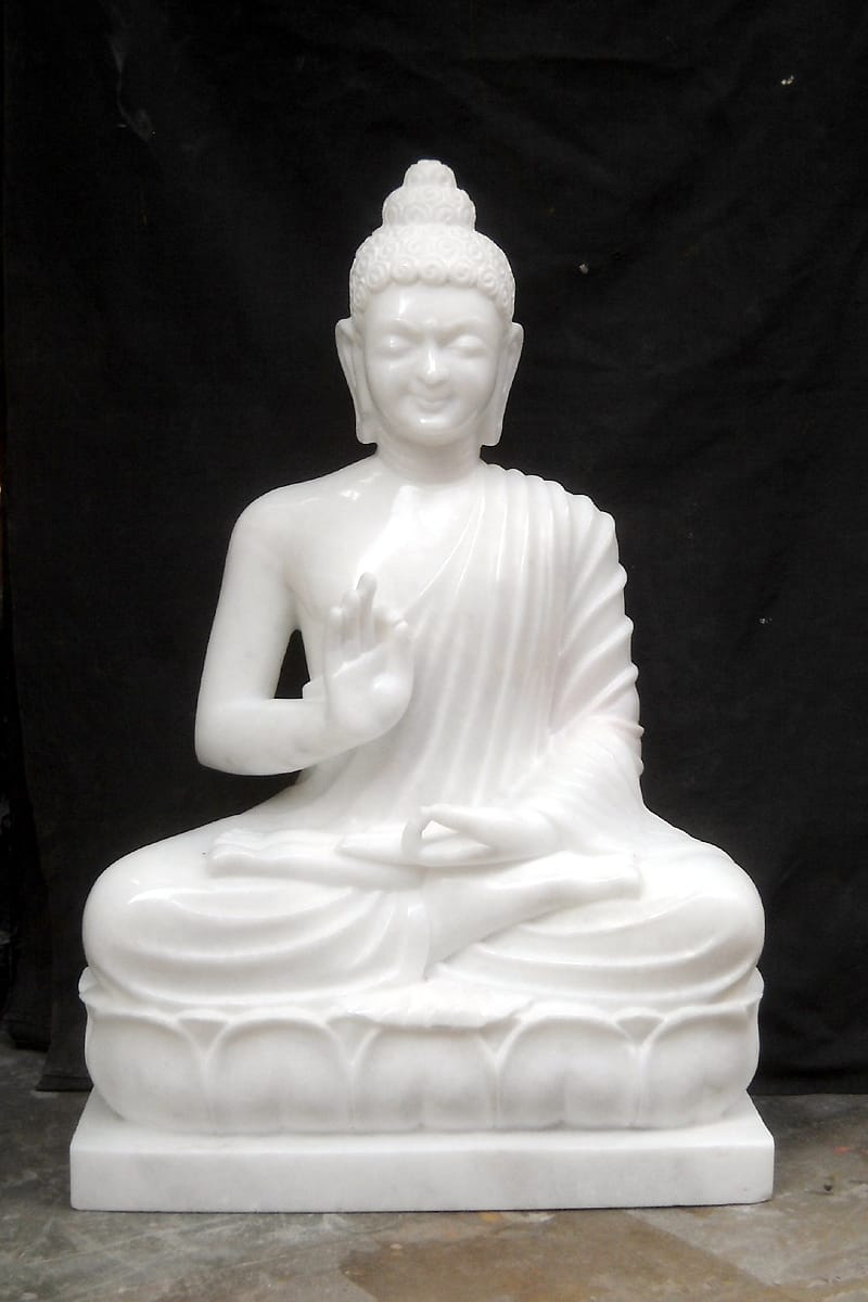 Marble Buddha Statue For Temple and Home
