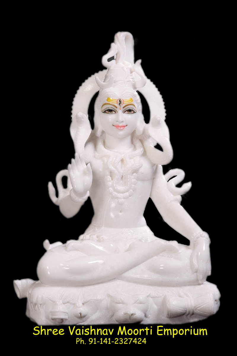 Vietnam Marble Statue Of Shiva For Temple