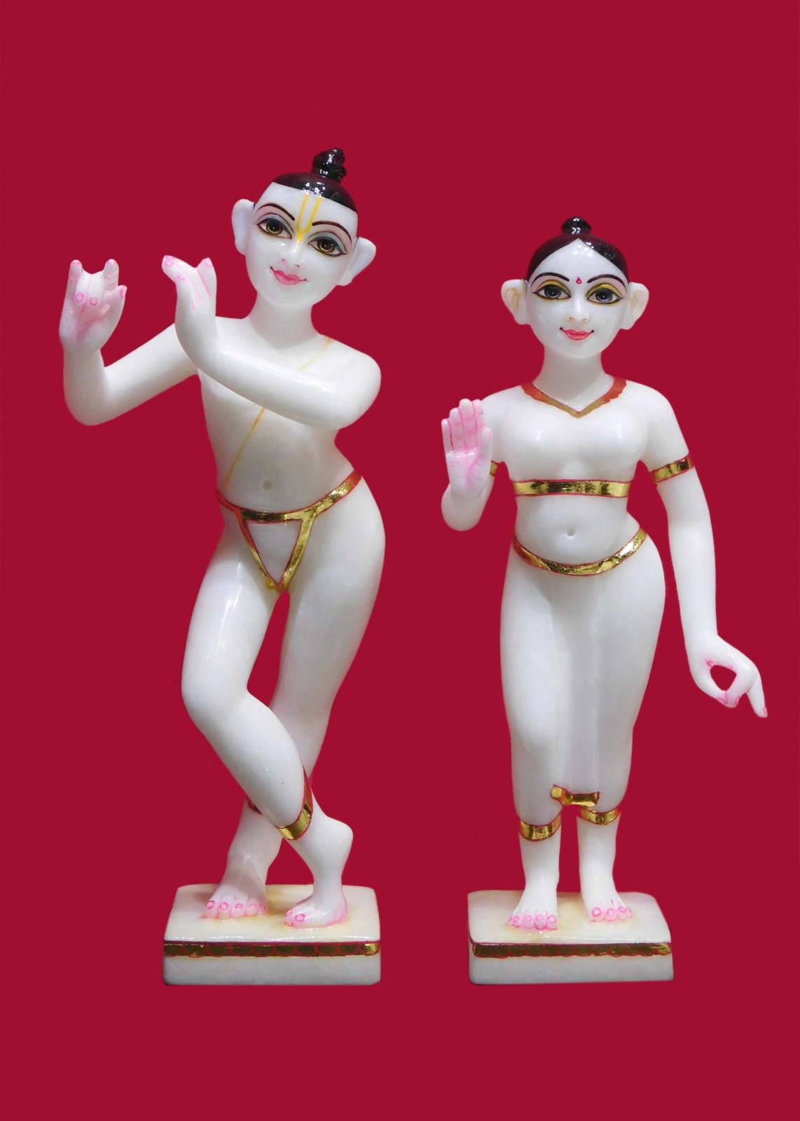 Iskon Radha Krishna Marble Statue