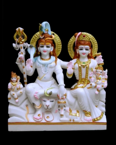 Marble Shiv Pariwar Moorti For Temple