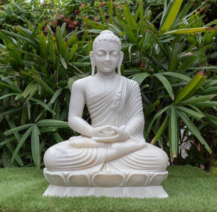 Makrana Marble Buddha Statue For Home