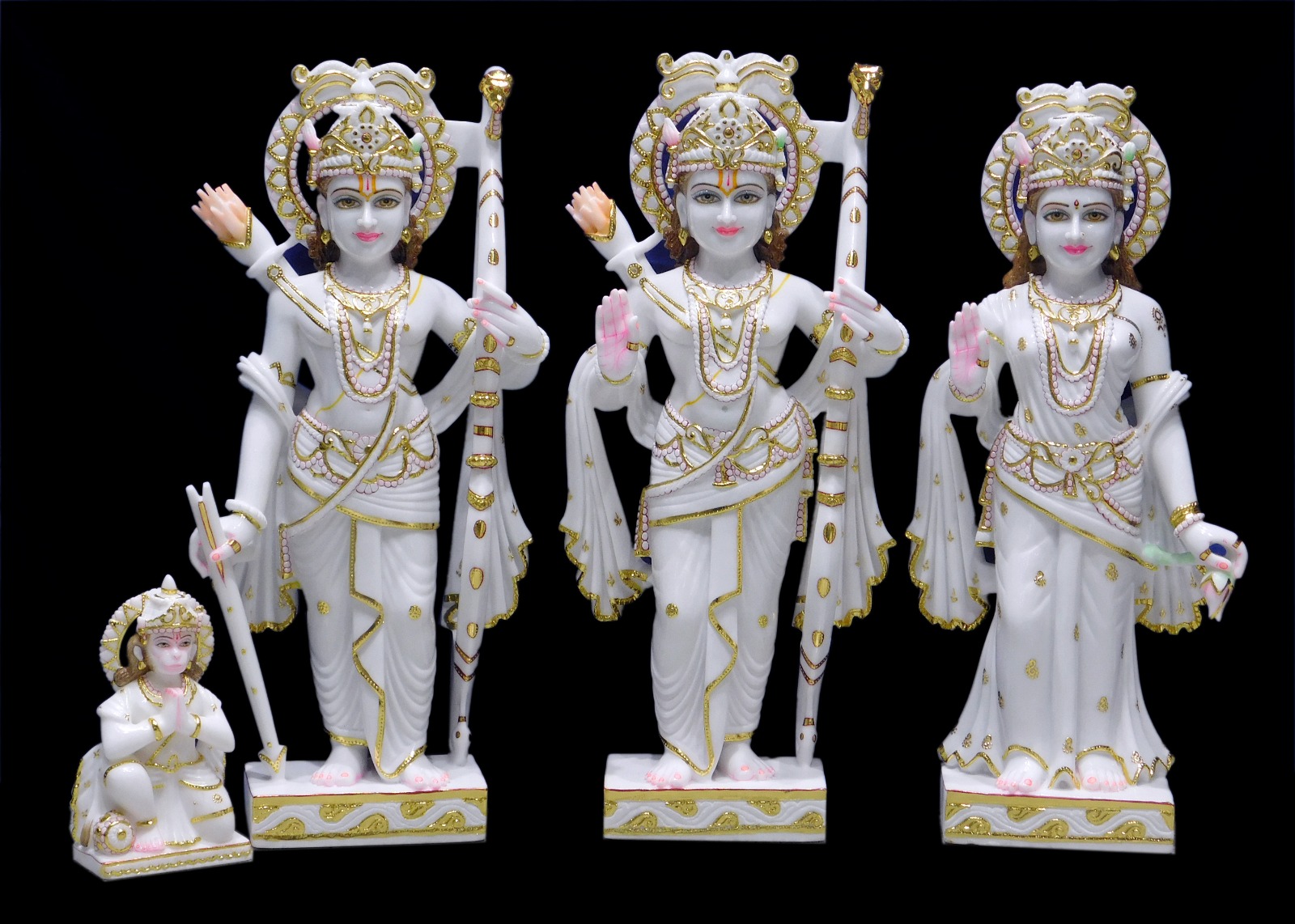 Marble Ram Darbar Statue In White Makrana Marble
