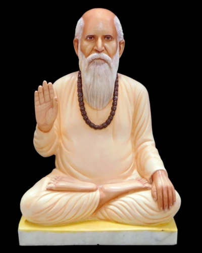 Marble Human Statue In Sitting Position