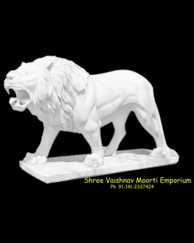 Marble Lion Statue For Temple